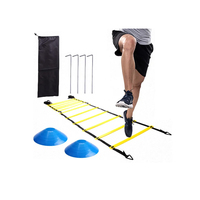 Mükemmel kalite özel Fitness ekipmanları egzersizleri spor hız eğitim çeviklik merdiven ve kozalaklar seti