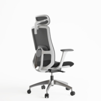 Usine chinoise Nouveau design Chaises de bureau ergonomiques multifonctionnelles en maille noire Chaise de bureau en maille en métal Chaises de bureau pour ordinateur
