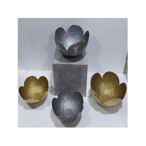 Bol à chocolat martelé en aluminium, design classique, couleur argent, bol de service pour desserts, pour la maison et l'hôtel - Product Image 5