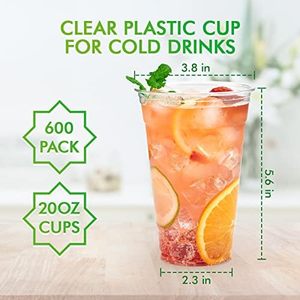 12 Oz Disposable <b>Plastic</b> <b>Cups</b> Tight-Seal Lids Clear Drink <b>Cups</b> Food Truck Supplies <b>Reusable</b> Smoothie <b>Cups</b> Excellent Takeout - Product Image 4