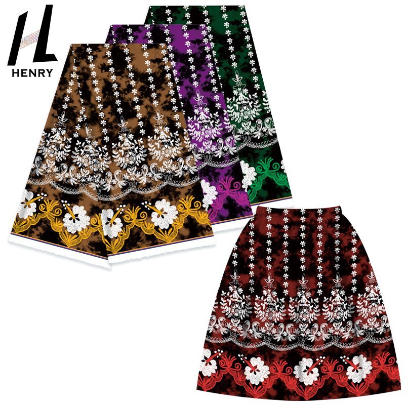 Tribal Fabric Design Henry Textiles Polyester Printed Fabric for Islander Mumu Dress