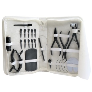 Ensemble d'outils professionnels pour extensions de cheveux à pression double face, qualité supérieure, acier inoxydable, couleur personnalisable, usage commercial - Product Image 1