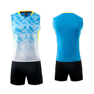 Tenue de volley-ball sans manches personnalisée de haute qualité, impression par transfert thermique, ensemble d'été, vente en gros ODM/OEM - Product Image 1
