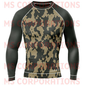 เสื้อ rash GUARD MMA แบบบีบรัด BJJ ออกแบบมาเพื่อประสิทธิภาพสูงสุด - Product Image 5