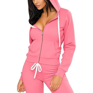 Conjunto de chándal OEM para mujer con impresión personalizada de tela suave y cómoda y opciones de ropa de moda de etiqueta privada - Product Image 1