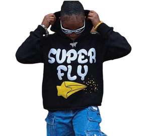 Sweats à capuche 280 GSM sweats légers prix d'usine unisexe en vrac impression de logo personnalisé qualité supérieure vêtements de mode vente en gros - Product Image 1