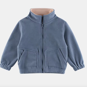 Veste polaire chaude d'hiver pour enfants unisexe coupe-vent en tissu de laine rembourré de duvet manteaux et vêtements d'extérieur pour garçons - Product Image 4