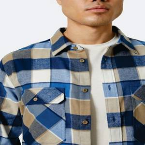 เสื้อเชิ้ตรัดรูปแขนยาวสำหรับผู้ชาย, เสื้อเชิ้ตกลางแจ้งแขนยาวพิมพ์ลายสำหรับผู้ชาย - Product Image 2