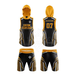 Vêtements de sport personnalisés avec logo, uniforme 7 contre 7, différentes couleurs, vente chaude, meilleur design, 100% polyester, séchage rapide, respirant - Product Image 3