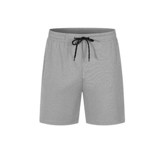 2025 personalizado hombres gimnasio Fitness Jogging entrenamiento pantalones cortos 5 pulgadas entrepierna patrón sólido ropa deportiva de algodón en blanco - Product Image 3