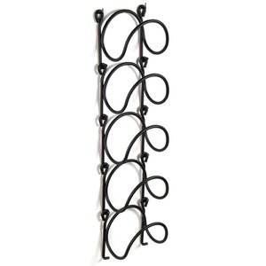 Porte-bouteilles multi-bouteilles mural en métal innovant et moderne pour un large stockage d'épices couleur noire prix de gros - Product Image 3