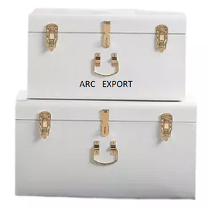 Latest Design <b>Decorative</b> Fancy <b>Storage</b> <b>Boxes</b> With Copper Polished Handles Large <b>Decorative</b> Luxury Designing <b>Storage</b> Box - Product Image 3