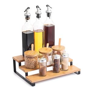 Organizador de Especias de 3 Niveles Negro/Bambú de elie - Product Image 2