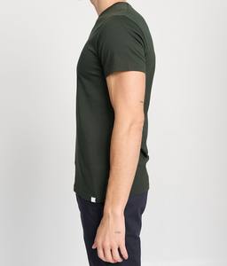 Chemise décontractée à manches longues pour homme, col rond, 100% coton satiné respirant, pour l'été - Product Image 2