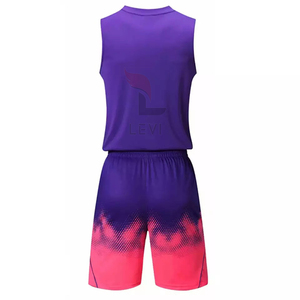 Uniforme de Baloncesto sin Mangas con Logotipo Personalizado para Hombre, de Alta Calidad, Secado Rápido, Transpirable, 100% Poliéster, Conjunto Deportivo, Camiseta de Equipo para Verano - Product Image 6