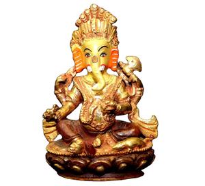 Statues de Ganesh antiques de haute qualité, bronze, artisanat indien, décoration d'intérieur, statue de qualité de collection, art en métal en laiton, moulage - Product Image 1