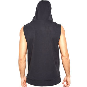 Low Moq Gym Plus Size Camisas para hombre Ropa con capucha Logotipo personalizado Sudaderas con capucha sin mangas con etiquetas personalizadas - Product Image 2