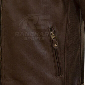 Veste de moto pour homme, design personnalisé, créez votre propre logo, imperméable, décontractée, veste de moto - Product Image 3