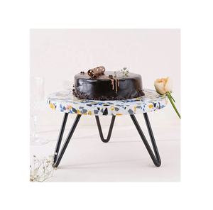Soporte para tartas con estampado de cebra, soporte para tartas de Metal y mármol, decoración para el hogar - Product Image 1
