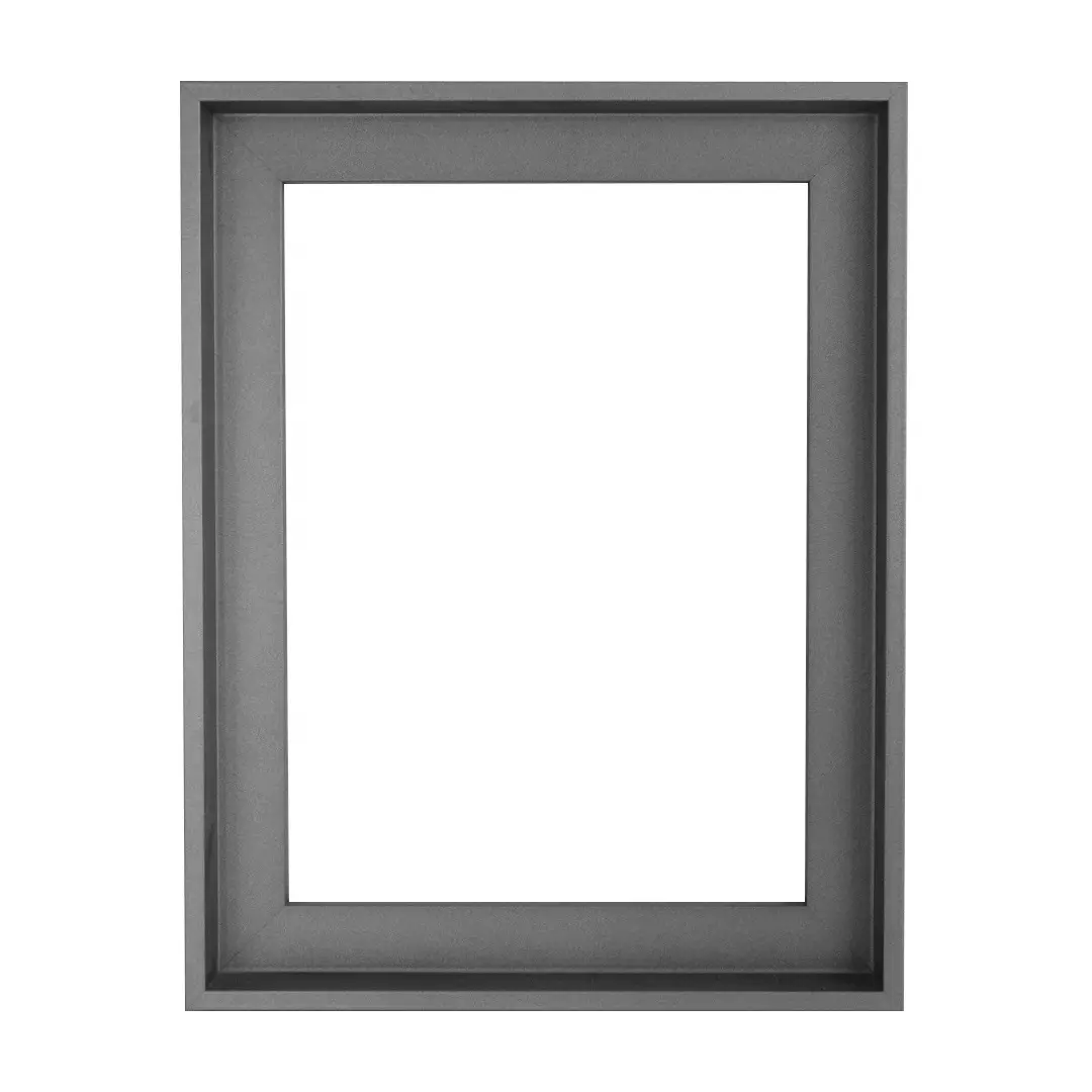 Wooden floater frames for canvas Metallic Carbon L shaped floating frames for canvas painting Wall art decor