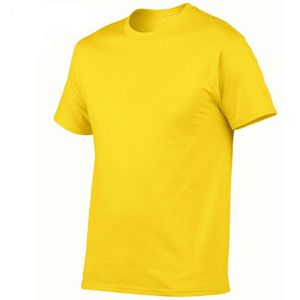 Haute qualité hommes col rond Gym T-Shirt décontracté respirant été 100% coton conception unie à manches courtes - Product Image 3