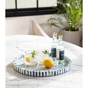 Plateau design boîte antique artisanale plateau multi-usage en incrustation d'os pour servir l'affichage et le stockage élégant fabriqué à la main en Inde - Product Image 3