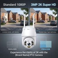 Caméra de sécurité WiFi sans fil 3MP CMOS avec vision nocturne, détection de mouvement, grand angle 90°, enregistreur portable, caméscope caché le plus petit