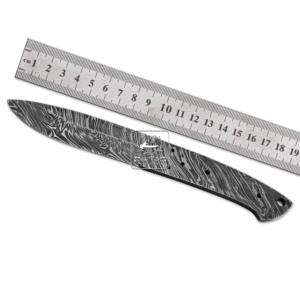 Cuchillo de bolsillo Bushcraft de acero de Damasco de 192 capas hecho a mano, hoja de 25mm, gota de lluvia EDC para exteriores, Diseño de escalera de giro Tang completo OEM - Product Image 4