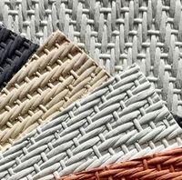 Tuile MCM légère et flexible en lin tissé, ignifuge et imperméable pour la décoration murale intérieure, échantillons gratuits