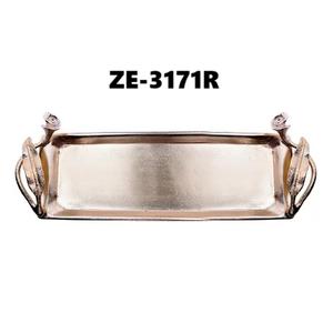 Plato Decorativo Industrial Chic de Alta Gama, Ecológico, con Remaches Metálicos y Esquinas Artesanales de Zahid Exports en India - Product Image 6