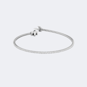 กำไลข้อมือเพชรทรงเทนนิสสำหรับผู้หญิง OBERON JEWELS น้ำหนัก 1.43 กะรัต ผลิตจากเพชรเลี้ยงในห้องปฏิบัติการ ทรงบริลเลียนท์ ได้รับการรับรองจาก IGI/GIA/SGL สี D-E-F ความสะอาด VVS-VS - Product Image 4