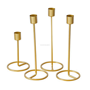 Creative Vintage Metal Candlestick Handmade Home Decor Art with Miniature <b>Candle</b> <b>Holder</b> <b>Lanterns</b> & Jars for Gifts - Product Image 6