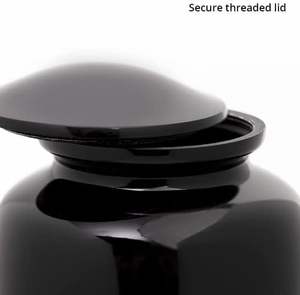 Top Selling Classic Black American Style Metal Funeral <b>Urn</b> Simple Design Adult Ashes Cremation Ashes <b>Jar</b> Keepsake Funeral Burial - Product Image 4