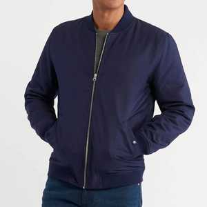 Veste bomber en nylon sur mesure en gros, fabrication OEM, veste bomber légère pour hommes, fermeture éclair, manches longues - Product Image 5