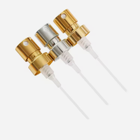 Botol Semprot Aluminium 15ml 18ml 20ml Emas Perak, Anti Tumpah, Kabut Halus, Mudah Digunakan, Pompa Semprot Isi Ulang, Untuk Bahan Kimia Industri