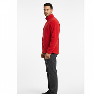 Veste polaire en toile pour hommes, streetwear, manteau d'extérieur chaud d'hiver, vêtements d'extérieur thermiques souples à boutons, vêtements d'extérieur avec logo personnalisé en usine, vente en gros - Product Image 3