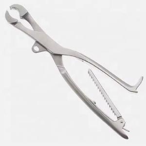 Fórceps quirúrgicos de sujeción de hueso Farabeuf Lambotte 27cm/10 1/2 "instrumentos ortopédicos quirúrgicos autoajustables de acero inoxidable CE - Product Image 6