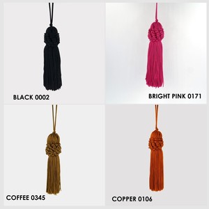 MINI gland artisanal de 2cm en coton anneau métallique doré gland attaché en fil d'or pour sacs de bricolage Bracelet boucle d'oreille vêtements qualité Ronpex - Product Image 4