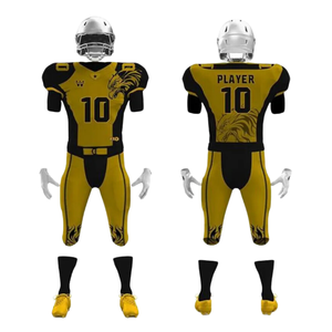 Acheter Design personnalisé Sublimation Tackle Twill Youth American Football Jersey Short Team Uniform Sets - Product Image 3