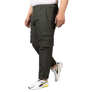 Pantalones cargo de tela Premium para hombre: Diseño de múltiples bolsillos, costuras duraderas, perfectos para exteriores, trabajo y ropa informal - Product Image 4