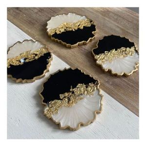 Posavasos de resina de diseño hecho a mano Juego de 4 con extra de gran calidad y material a muy buen costo - Product Image 5