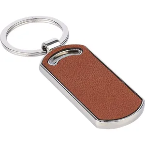 Portachiavi Sostenibile Jill in Pelle Riciclata per Uso Promozionale - Product Image 1