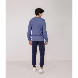 Combinaison de sport personnalisée pour hommes, sweat-shirt de luxe, surdimensionné, coupe-vent patchwork 100% coton brodé - Product Image 6