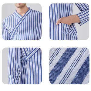 ชุดคนไข้พิมพ์ลายยูนิเซ็กซ์ชุดยาวเต็มตัวทำจากผ้าฝ้าย100% สำหรับโรงพยาบาล - Product Image 3