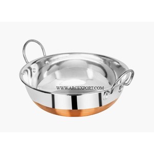 ชุดกระทะ 2 ใบ ขายดี ชุดเครื่องครัว หม้อโลหะ สำหรับทำอาหาร ทำจากทองเหลือง ดีไซน์ลายตอก ตกแต่งห้องครัว คุณภาพดีที่สุด - Product Image 4