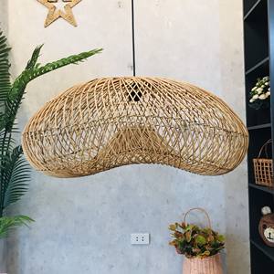 Best Modern Style <b>Rattan</b> Lampshade for Home Decor Coastal Rustic Minimalist European Design Transparent Traditional Asian Styles - Product Image 2