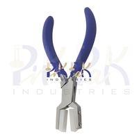 Alicates de sujeción de anillos de acero inoxidable de 140 mm con mordazas de nailon y mangos de espuma mate con resorte para engarzar, fabricación de joyas, manualidades DIY y anillos de retención
