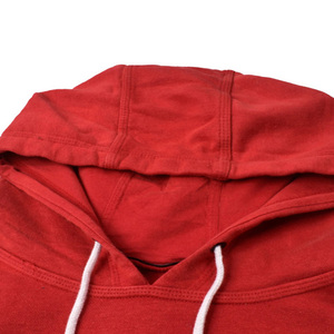 Wholesale Basics <b>Red</b> Color OEM Service 100% Cotton Custom Long Sleeve Pullover <b>Men's</b> Hoodie <b>Sweatshirts</b> Top Quality Streetwear - Product Image 2