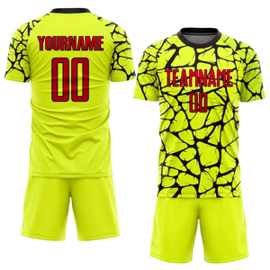 Venta al por mayor ropa deportiva sublimación 100% poliéster fútbol uniforme Jersey fútbol camiseta dos piezas hombres conjuntos Club desgaste balones - Product Image 2