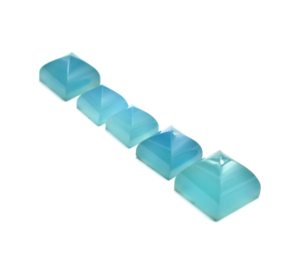 Agate bleue naturelle cristal pyramides améthyste Rose 9MM collier Malachite GIA Certification Quartz bijoux cristal artisanat - Product Image 1